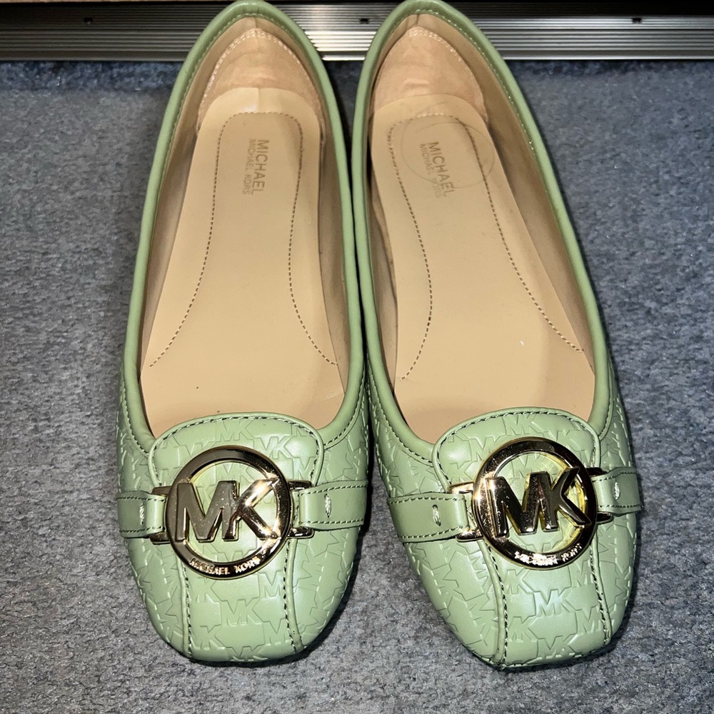 Michael Kors-Fulton Logo Embossed Faux
Leather Moccasin